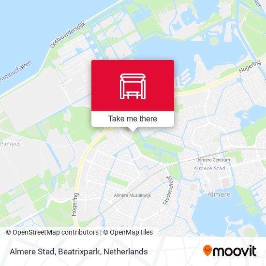 Almere Stad, Beatrixpark map