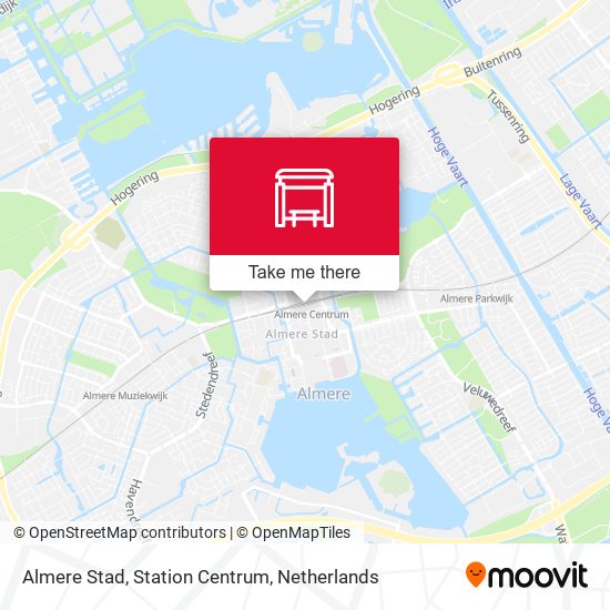 Almere Stad, Station Centrum map