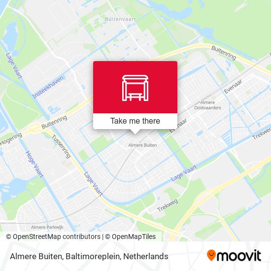 Almere Buiten, Baltimoreplein Karte