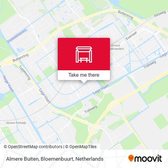 Almere Buiten, Bloemenbuurt Karte