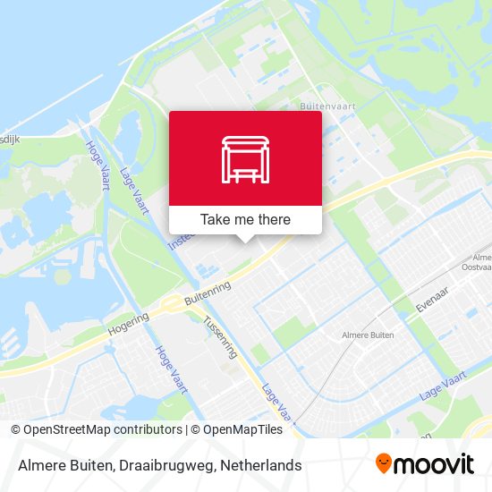 Almere Buiten, Draaibrugweg map