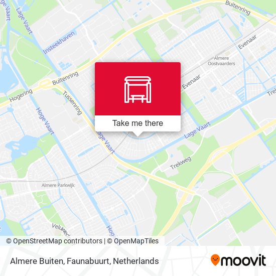 Almere Buiten, Faunabuurt Karte