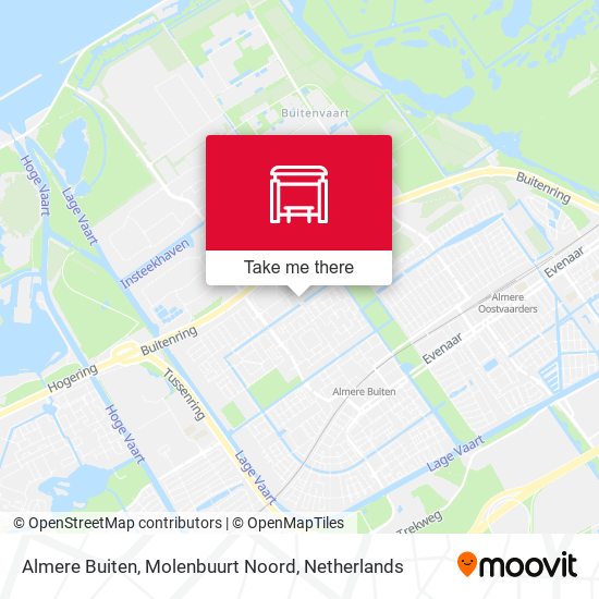 Almere Buiten, Molenbuurt Noord Karte