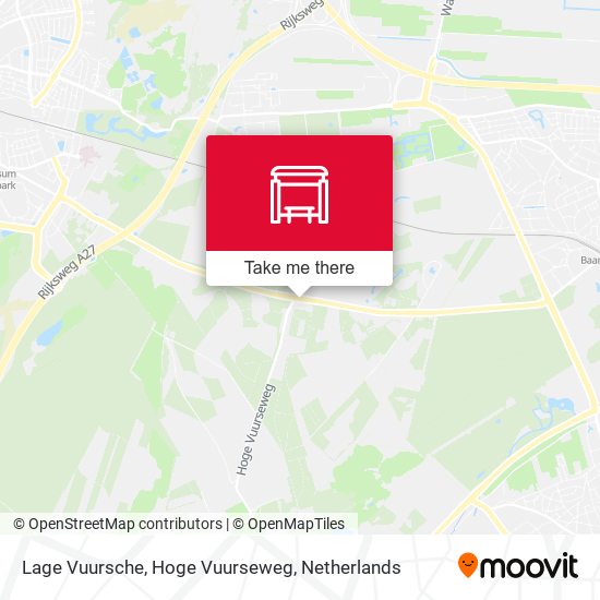 Lage Vuursche, Hoge Vuurseweg map