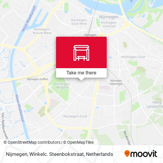 Nijmegen, Winkelc. Steenbokstraat Karte