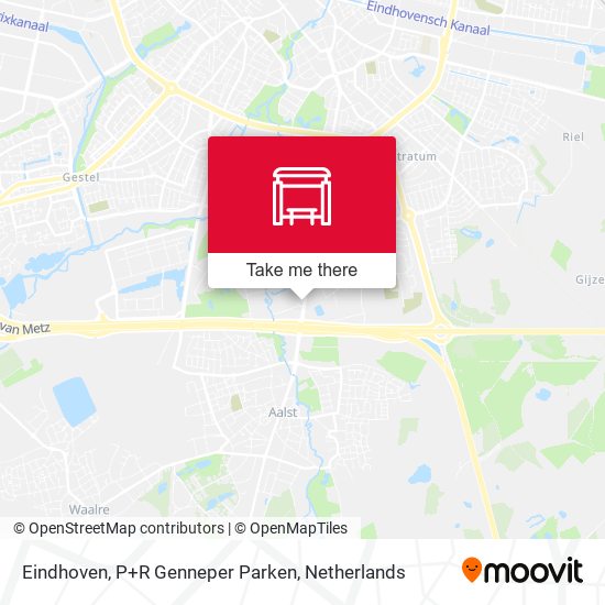 Eindhoven, P+R Genneper Parken map