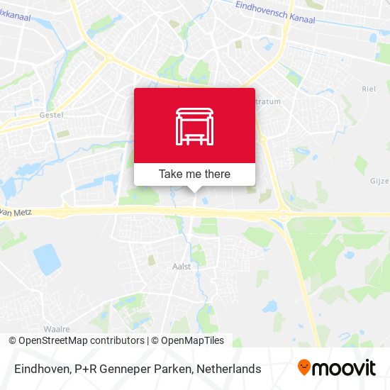 Eindhoven, P+R Genneper Parken Karte