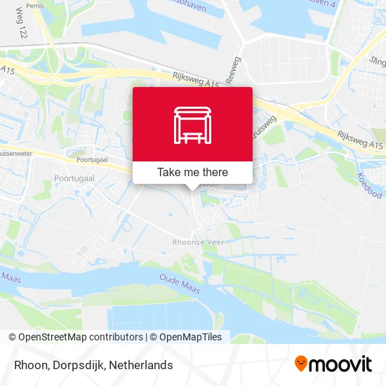 Rhoon, Dorpsdijk map