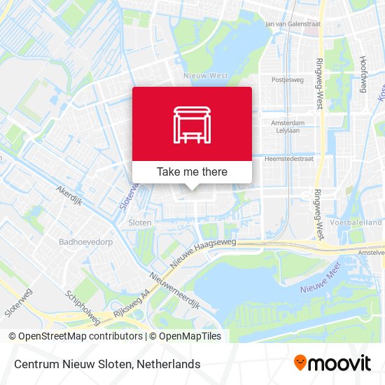 Centrum Nieuw Sloten map