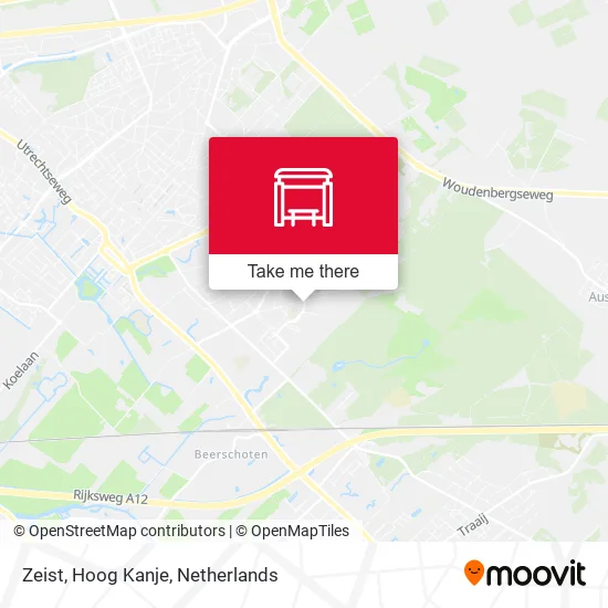 Zeist, Hoog Kanje map