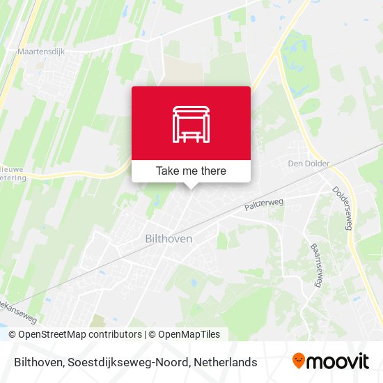 Bilthoven, Soestdijkseweg-Noord map