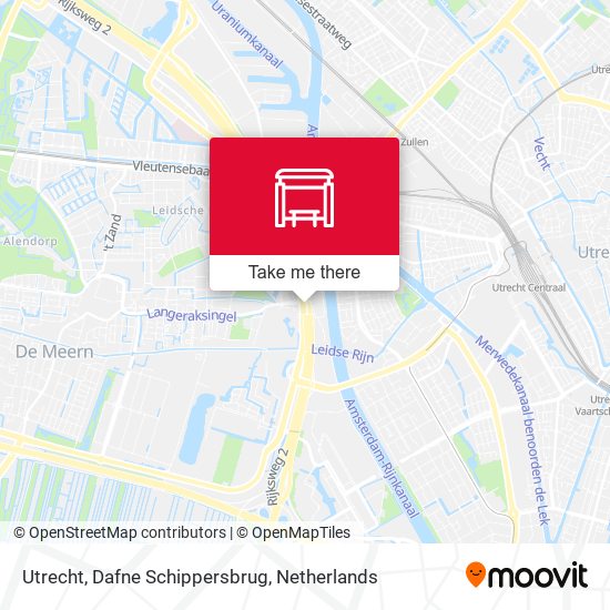 Utrecht, Dafne Schippersbrug map