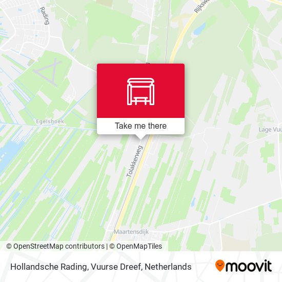 Hollandsche Rading, Vuurse Dreef Karte