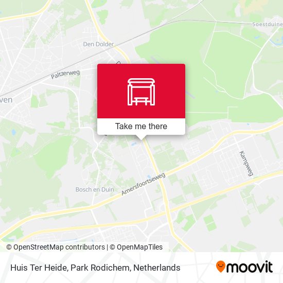 Huis Ter Heide, Park Rodichem map