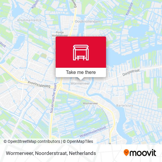 Wormerveer, Noorderstraat map