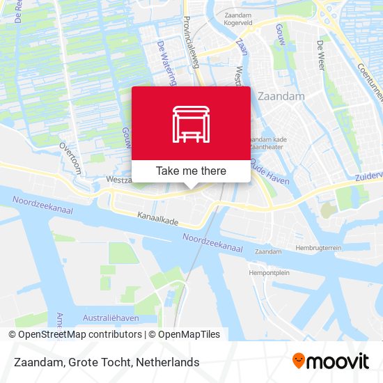 Zaandam, Grote Tocht map