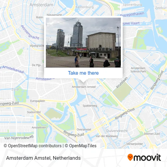 Amsterdam Amstel map