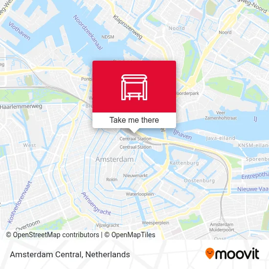 Amsterdam Centraal map