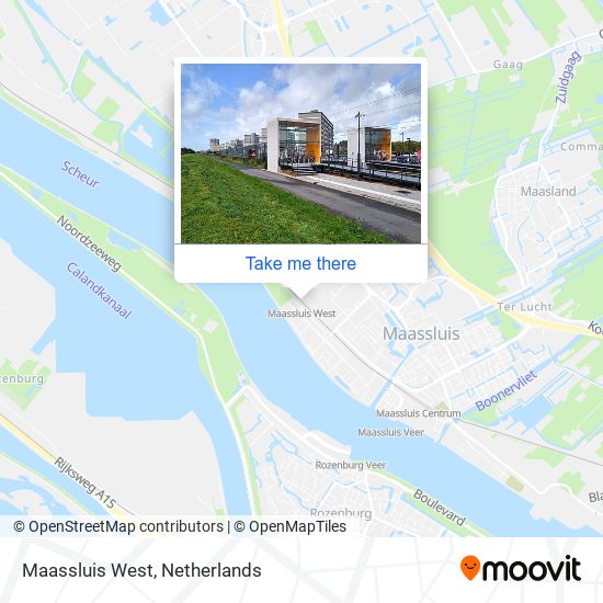 Maassluis West Karte