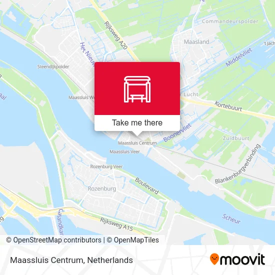 Maassluis Centrum Karte