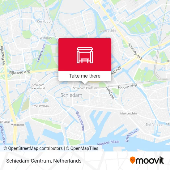 Schiedam Centrum map