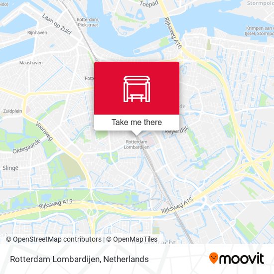 Rotterdam Lombardijen map