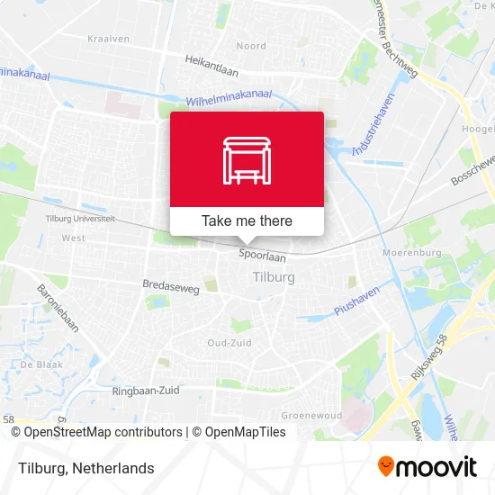 Tilburg map