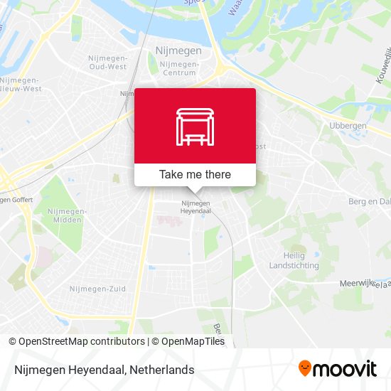 Nijmegen Heyendaal Karte