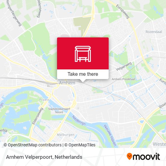 Arnhem Velperpoort map