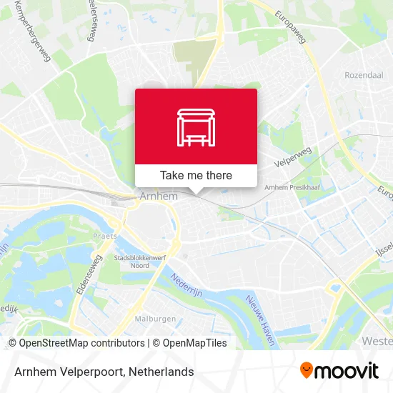 Arnhem Velperpoort map