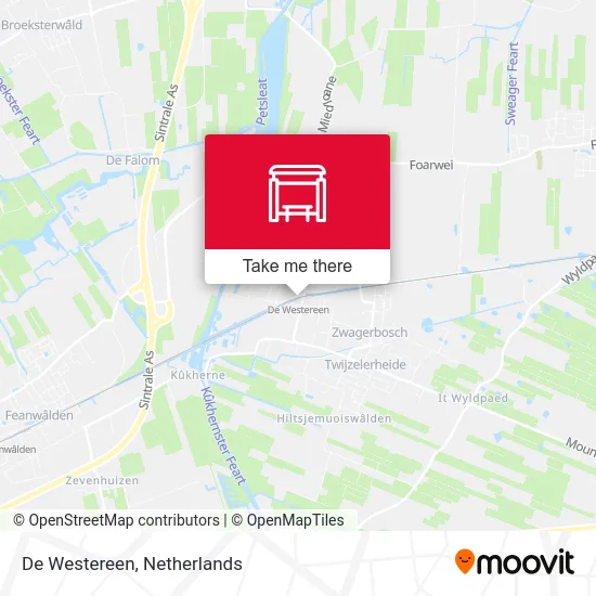 De Westereen map