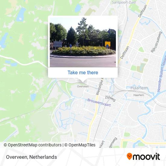 Overveen map