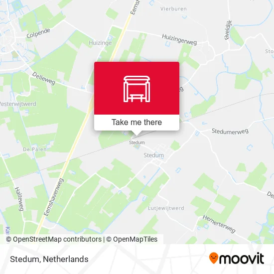 Stedum map