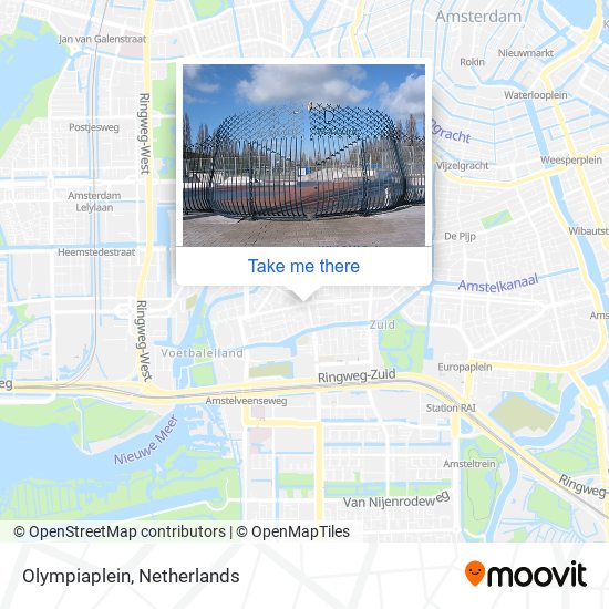 Olympiaplein map