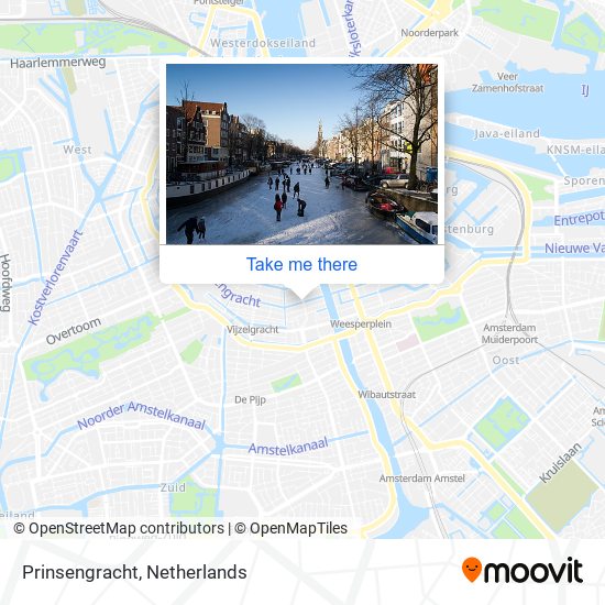 Prinsengracht map