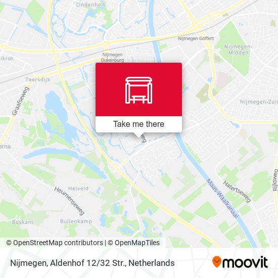 Nijmegen, Aldenhof 12/32 Str. map