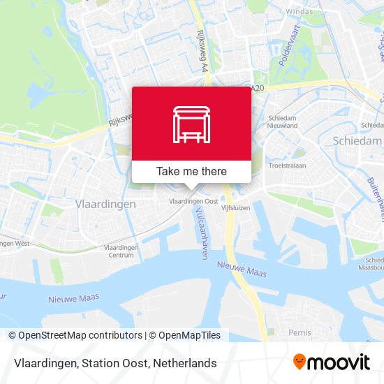 Vlaardingen, Station Oost map