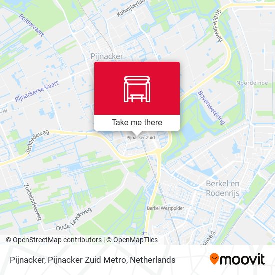 Pijnacker, Pijnacker Zuid Metro map