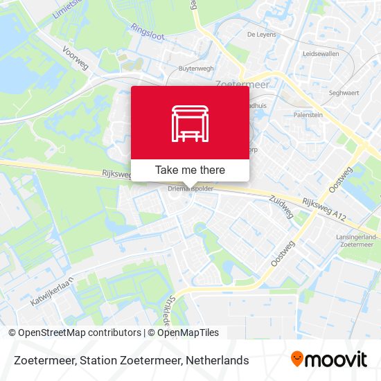 Zoetermeer, Station Zoetermeer map