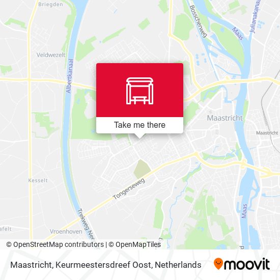 Maastricht, Keurmeestersdreef Oost Karte