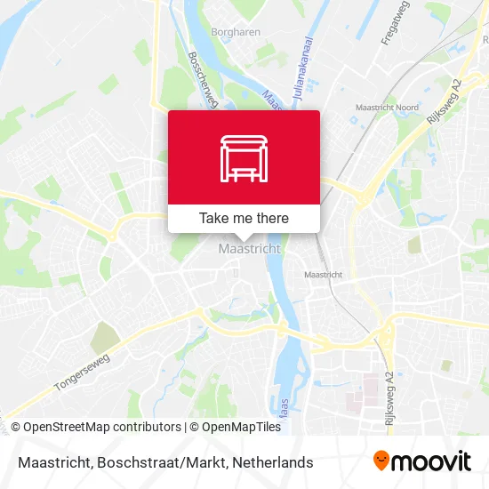 Maastricht, Boschstraat/Markt map