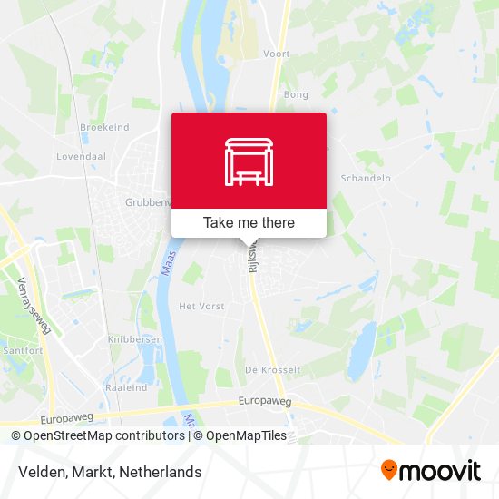 Velden, Markt map