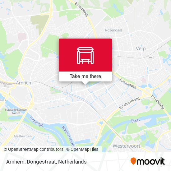 Arnhem, Dongestraat map