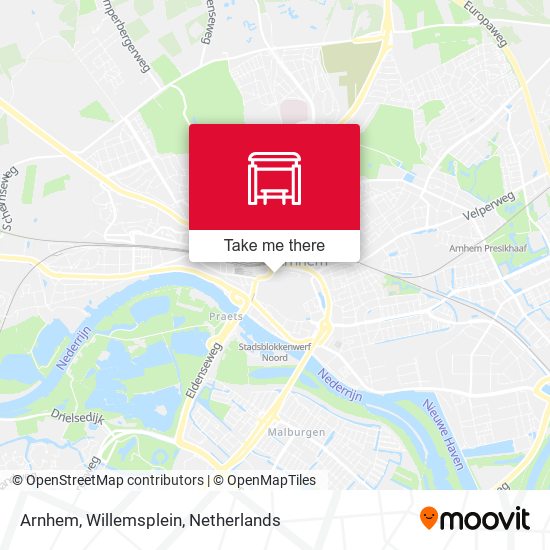 Arnhem, Willemsplein Karte
