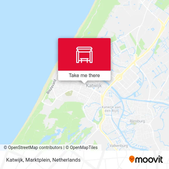 Katwijk, Marktplein map