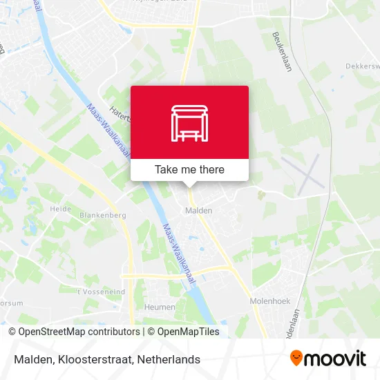 Malden, Kloosterstraat map