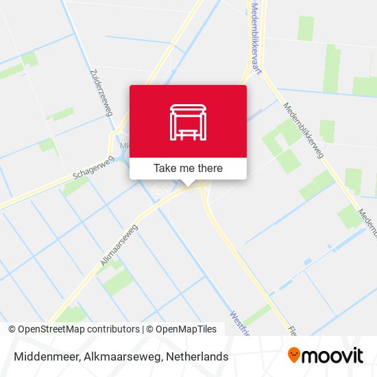 Middenmeer, Alkmaarseweg map