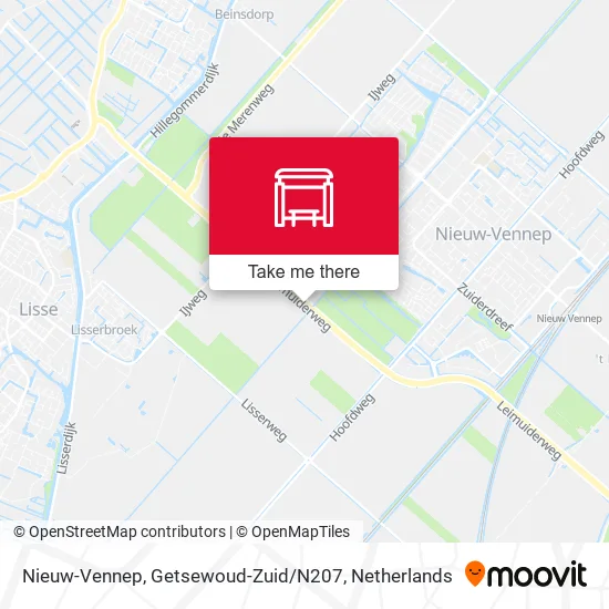 Nieuw-Vennep, Getsewoud-Zuid / N207 map