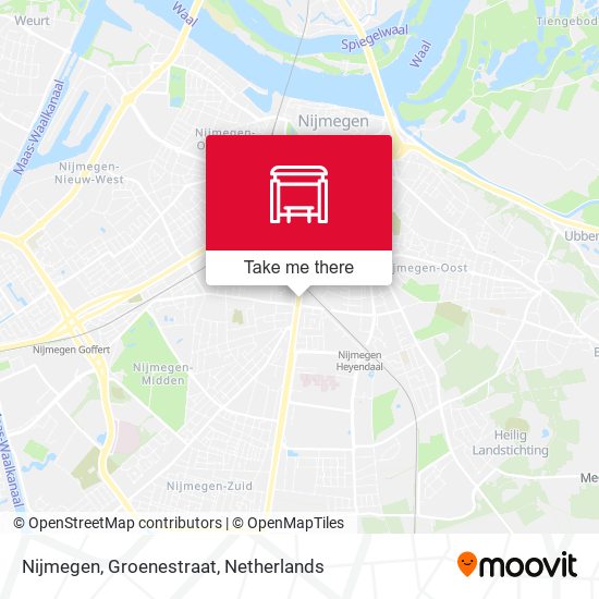 Nijmegen, Groenestraat Karte