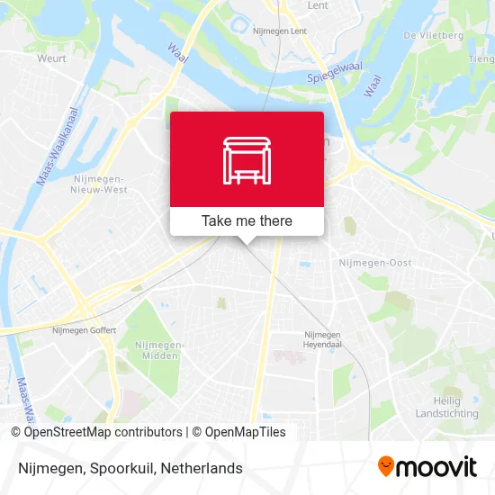 Nijmegen, Spoorkuil map